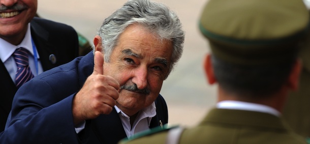 Uruguayan President Jose Mujica arrives